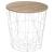 Masuta cafea rotunda Atmosphera Kumi, 40x41 cm, alb Household NewTrend