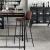Scaun bar Atmosphera Vladi, cadru metal si lemn, 44x42x95 cm, maro Household NewTrend