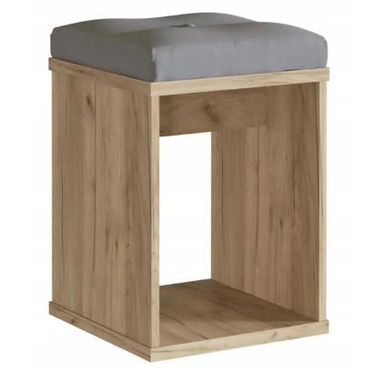 Taburet pentru masuta de toaleta cu sezut confortabil, 30x30x42 cm, craft Household NewTrend