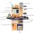 Bucatarie copii, abur rece, efecte sonore si lumini, circuit inchis robinet apa, 65 piese, 93x71x28 cm MultiMark GlobalProd
