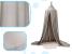 Baldachin suspendat tip cort 70x290 cm, decor camera copii, cu set montaj, gri Household NewTrend