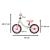 Bicicleta fara pedale pentru copii 80x40x57 cm, reglabila, roti din spuma, 1.8 kg, gri roz Household NewTrend