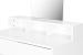 Masa de toaleta cu oglinda si 2 sertare, 80x40x140 cm, alb Household NewTrend