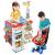 Set supermarket, 24 accesorii, lumini, efecte sonore, carucior cumparaturi, casa de marcat, 82x50x44 cm MultiMark GlobalProd