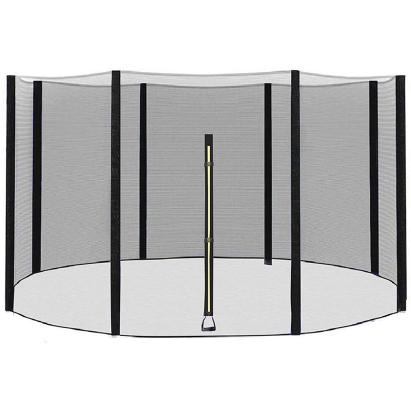 Plasa de siguranta si protectie pentru trambuline, 305 cm, inaltime 180 cm, cu 6 stalpi exteriori Household NewTrend