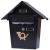 Cutie postala eleganta din metal negru, design clasic cu emblema aurie, rezistenta la intemperii, 38x38x10cm Household NewTrend
