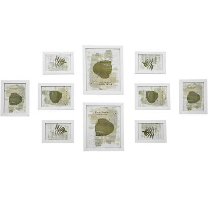 SONGMICS set rame foto 10 buc, 28x24 / 21x16 / 18x13 cm, alb, montaj perete sau birou, MDF si plastic Household NewTrend