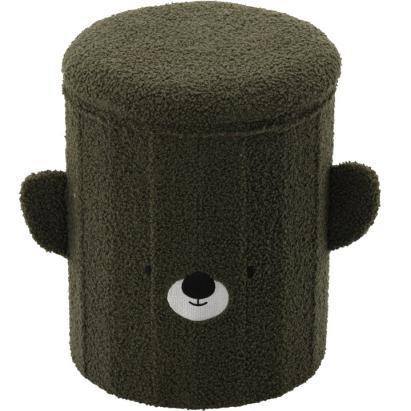 Taburet pentru copii, pliabil cu spatiu depozitare, 80kg, 28×34 cm, verde Household NewTrend