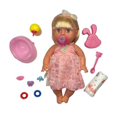 Papusa interactiva cu 8 functii, 10 accesorii, senzor atingere, gangurit, face pipi, inaltime 35 cm MultiMark GlobalProd