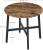 VASAGLE Masa rotunda de bucatarie sau living, stil industrial, 80 x 75 cm (diametru x inaltime), maro rustic Household NewTrend