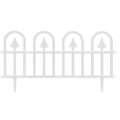 Gardulet pentru gradina, 60x31 cm, 4 segmente, posibilitate imbinare, pvc alb MultiMark GlobalProd