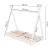 Pat din lemn pentru copii, model TeePee, somiera inclusa, 61x146x130 cm, alb Household NewTrend