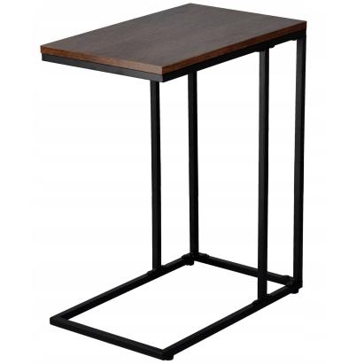 Masuta de cafea, cu cadru de otel, stil industrial, 30x48x59 cm, maro rustic Household NewTrend