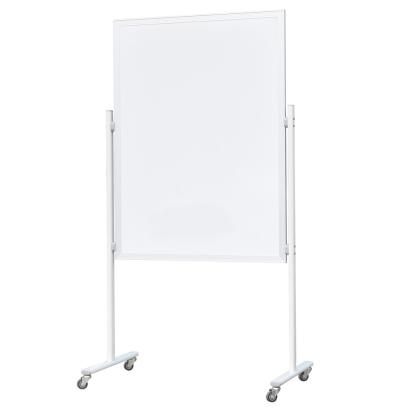 Tabla magnetica doua fete scriere, 90x120 cm, stand mobil cu blocare roti, rama aluminiu MultiMark GlobalProd