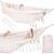Hamac doua persoane cu franjuri si 2 perne, 200kg, 200×150 cm, bej Household NewTrend