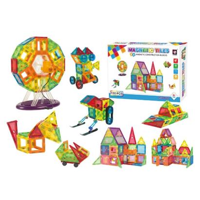Set constructie magnetic 3d, diferite forme si culori, 130 piese MultiMark GlobalProd