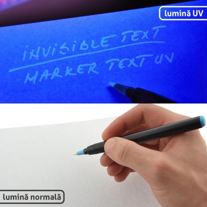 Marker permanent cu cerneala albastra invizibila MultiMark GlobalProd