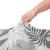 Husa universala pentru scaun, marime universala, poliester si spandex, 38x70cm, gri cu model floral Household NewTrend