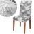 Husa universala pentru scaun, marime universala, poliester si spandex, 38x70cm, gri cu model floral Household NewTrend