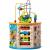 Cub activitati educative copii, 8 in 1, ceas, labirinturi, abac, forme geometrice, multicolor, lemn MultiMark GlobalProd