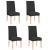 Set 4 huse universale pentru scaun, marime universala, poliester si spandex, 45 cm x 60 cm, negru Household NewTrend