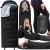 Sac de dormit tip mumie, cu geanta de transport, 220x80cm, 0-15grade, negru Household NewTrend