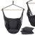 Hamac tip leagan suspendat pentru casa sau gradina, gri inchis cu perne, 130x100cm, 150kg Household NewTrend
