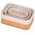Set 3 cutii organizatoare din bambus, diverse dimensiuni, maro Household NewTrend