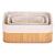 Set 3 cutii organizatoare din bambus, diverse dimensiuni, maro Household NewTrend