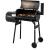Gratar bbq pentru carbuni, 2 compartimente, grill si afumatoare, raft, horn, roti transport, termometru MultiMark GlobalProd