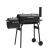 Gratar bbq pentru carbuni, 2 compartimente, grill si afumatoare, raft, horn, roti transport, termometru MultiMark GlobalProd
