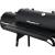 Gratar bbq pentru carbuni, 2 compartimente, grill si afumatoare, raft, horn, roti transport, termometru MultiMark GlobalProd