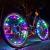 Lumini decorative pentru roata bicicleta, 20 led-uri colorate, 2 moduri iluminare, fir 2 m MultiMark GlobalProd