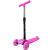 Trotineta copii, pliabila, 3 roti cu lumini multicolore led, inaltime reglabila, roz MultiMark GlobalProd