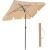 SONGMICS Umbrela terasa gradina sau plaja, cu inclinare, husa, 200x125cm, taupe Household NewTrend