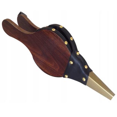 Burduf, suflanta de aer manuala, din lemn, pentru semineu sau gratar, 39x17cm Household NewTrend