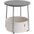 VASAGLE Masuta de cafea rotunda cu cos de stofa, stil modern, 45x50cm, gri Household NewTrend