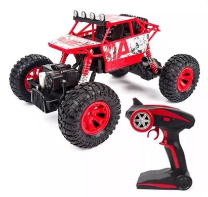 Masina cu telecomanda tip off-road, roti cu suspensii, scara 1:18, 2.4ghz, reincarcabila, rosie MultiMark GlobalProd