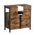 VASAGLE Dulap baie baza lavoar, cu 2 usi, 2 rafturi, 60x30x60 cm, maro rustic Household NewTrend