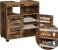 VASAGLE Dulap baie baza lavoar, cu 2 usi, 2 rafturi, 60x30x60 cm, maro rustic Household NewTrend