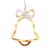 Decoratiune luminoasa de craciun, forma clopotel, comutator on/off, ventuza, baterii, 19 x 1 x 15 cm MultiMark GlobalProd