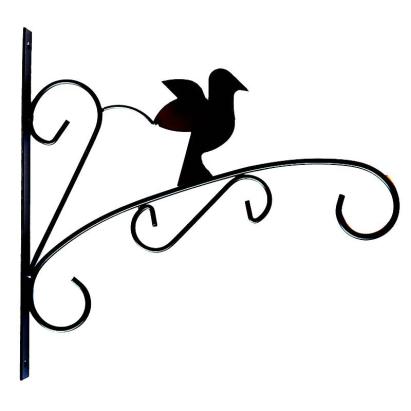 Suport ghiveci suspendat, montare pe perete, model pasare, metalic MultiMark GlobalProd