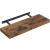 VASAGLE Raft de perete suspendat plutitor, MDF, sistem montare inclus, 60x20x4cm, vintage maro Household NewTrend