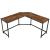 VASAGLE Birou de colt in forma de L, cadru din otel, 149x149x75cm, industrial, maro rustic si negru Household NewTrend