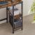 VASAGLE Birou de colt in forma de L, cu 2 rafturi de depozitare, 138x138x75cm, industrial, maro rustic si negru Household NewTrend