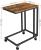 VASAGLE Masuta de cafea, cu cadru de otel si roti, 35x50x60cm, industrial, maro rustic si negru Household NewTrend