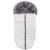 Sac iarna de bebelusi pentru carucior, marime universala, cu gluga, 90x45cm, gri Household NewTrend