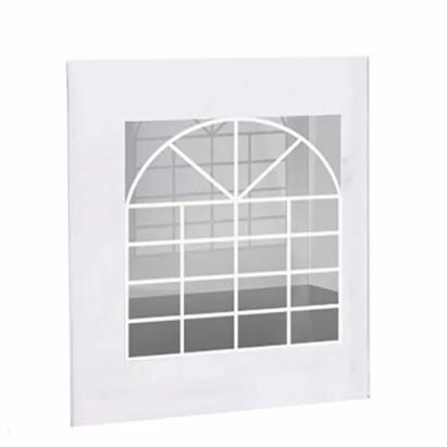 Perete cort, dimensiune 2x2.6 m, cu fereastra, ignifugat, 480 g/mp, pvc, alb MultiMark GlobalProd