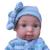 Papusa bebelus, aspect realistic, hainute incluse, caciula, inaltime 45 cm MultiMark GlobalProd
