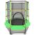 Trambulina copii, diametru 140 cm, maxim 45 kg, cu plasa de protectie, scara acces, verde MultiMark GlobalProd